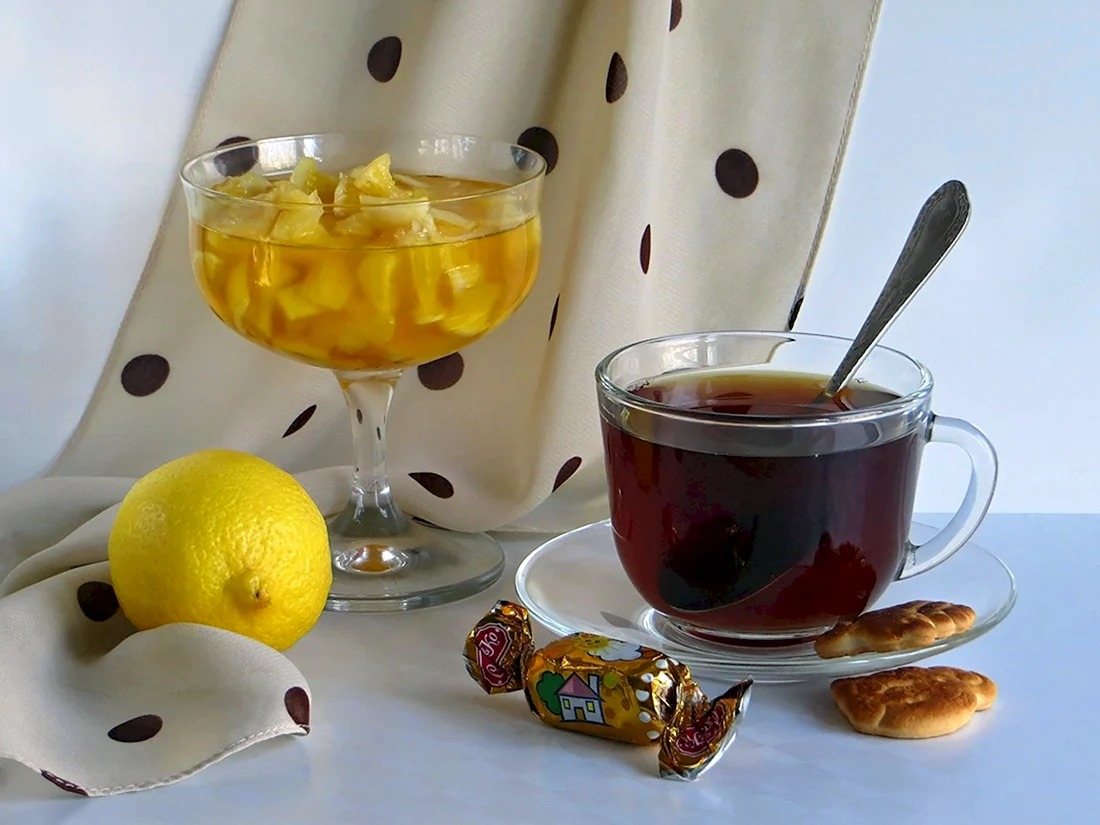 Чай с лимоном