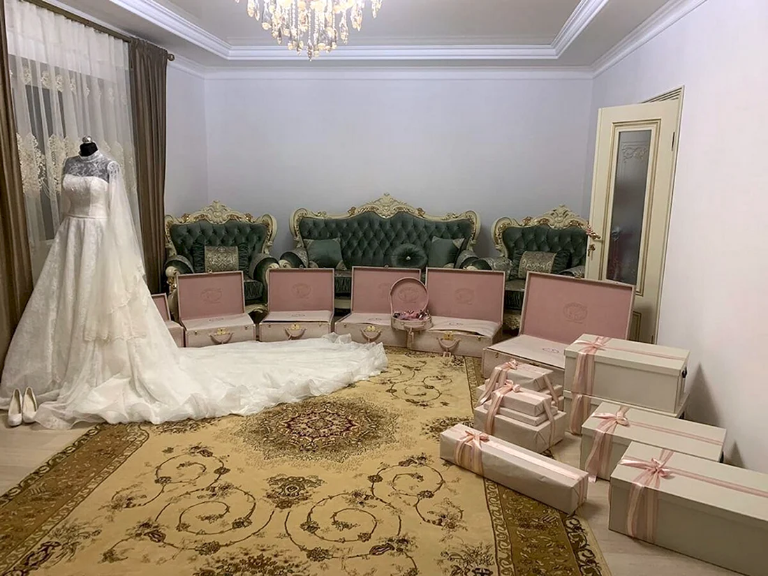Чеченская свадьба Приданое невесты