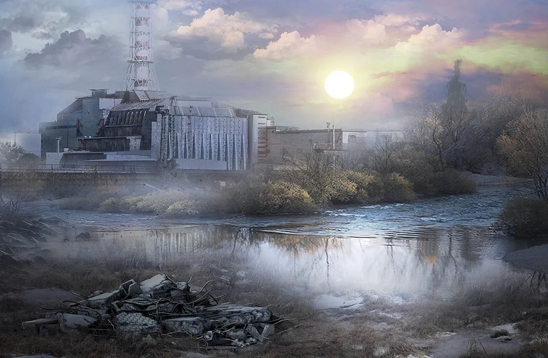 Чернобыльская АЭС сталкер арт