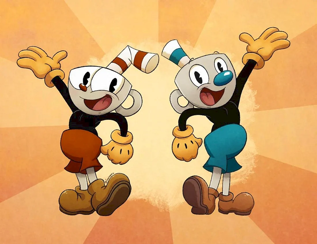 Cuphead and Mugman