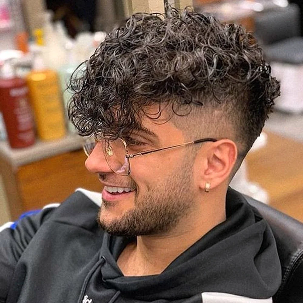 Curly Undercut стрижка