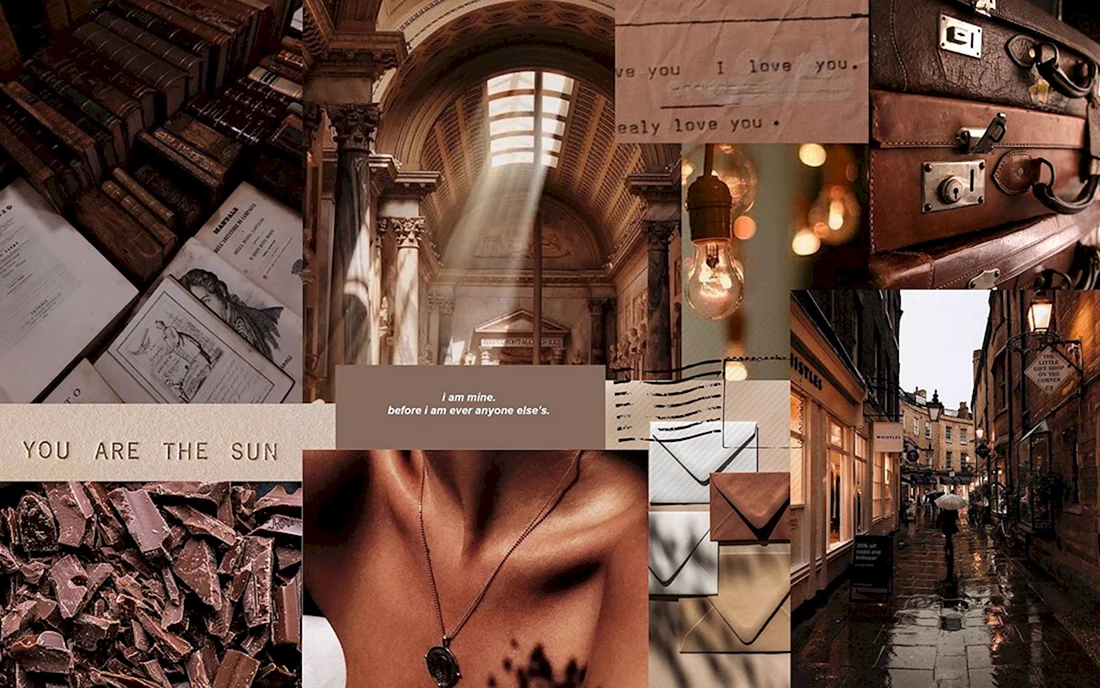 Dark Academia aesthetic коллаж