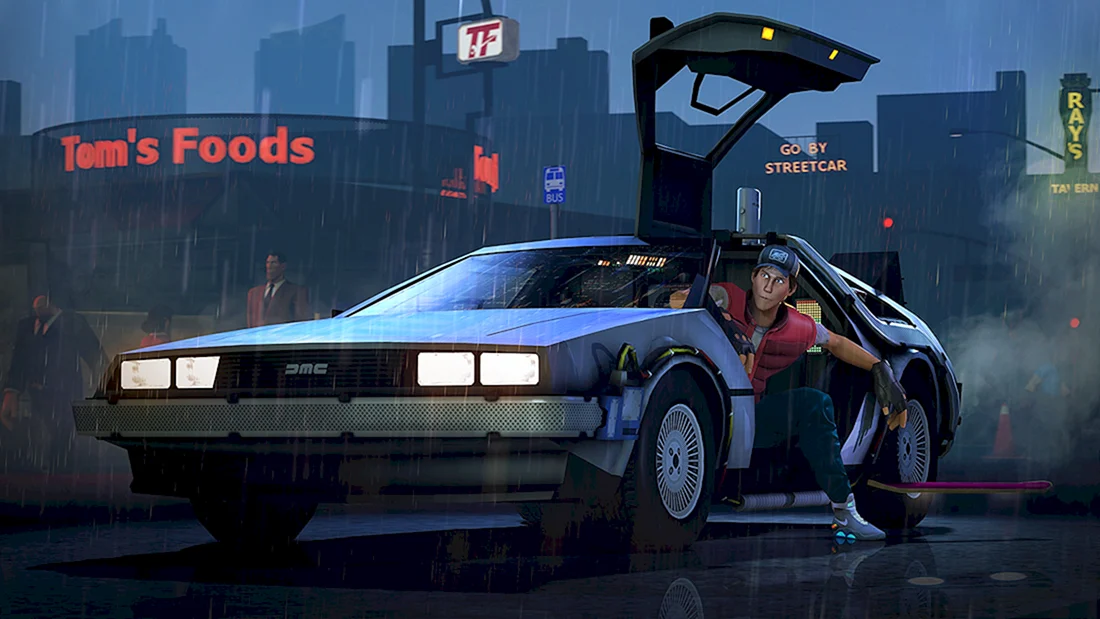 DELOREAN DMC-12 неон