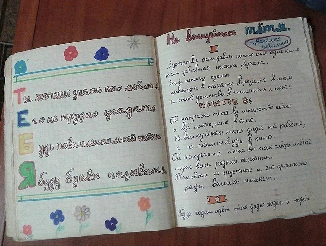 Детские анкеты