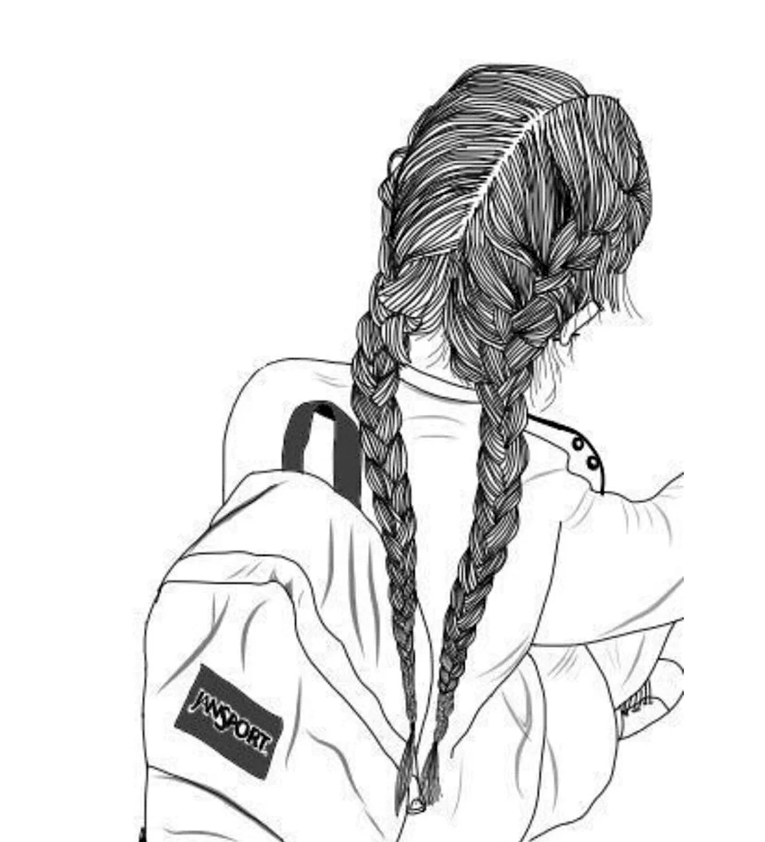 Девушка рисунок