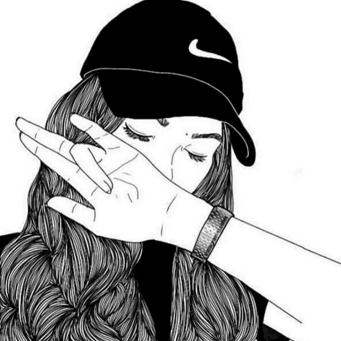 Девушка рисунок