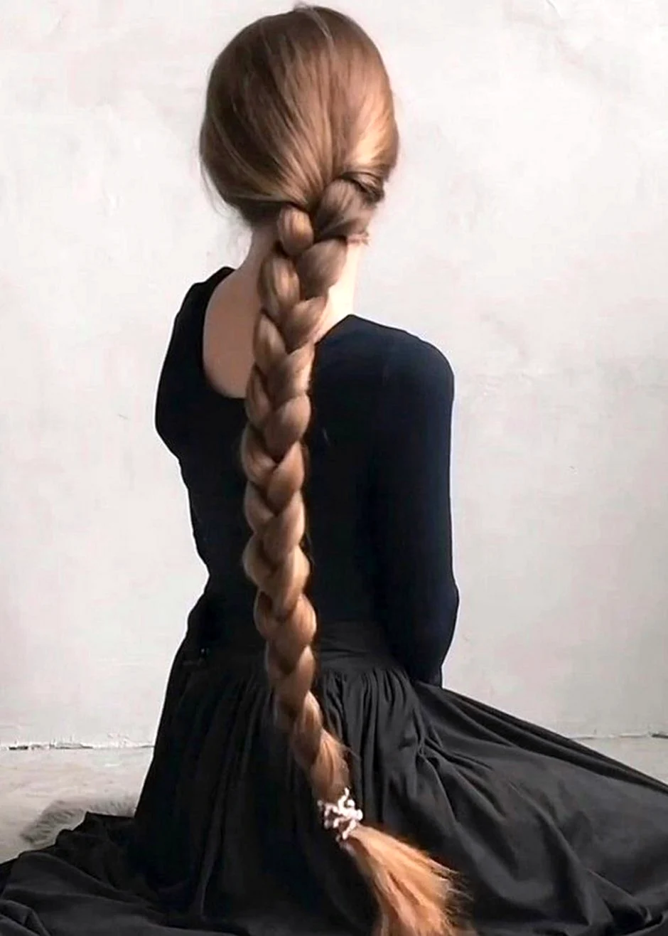 Длинные косы Эстетика