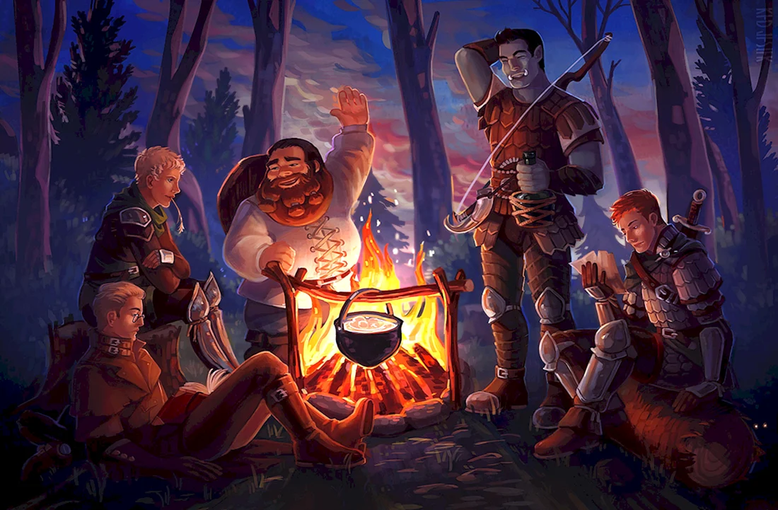DND группа приключенцев арт