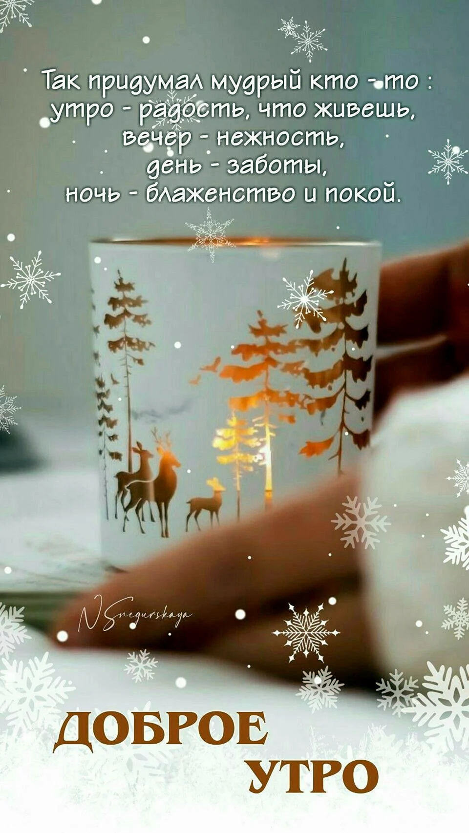 Доброе морозное утро