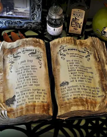 Древняя книга заклинаний ведьмы