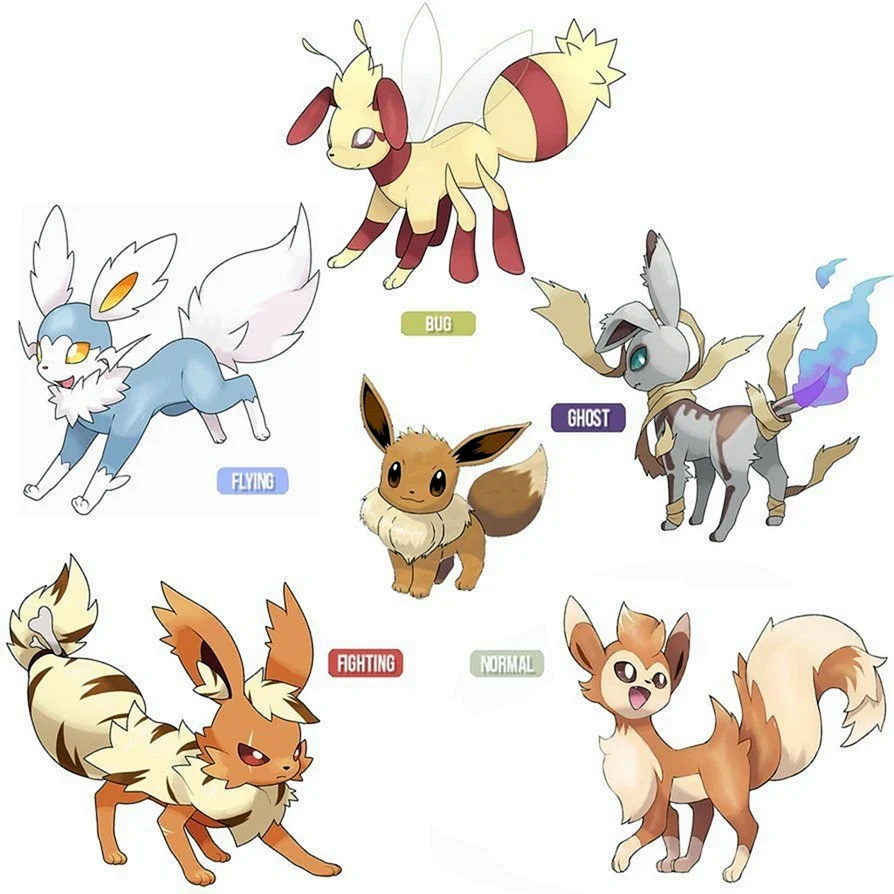 Eevee Эволюция Pokemon
