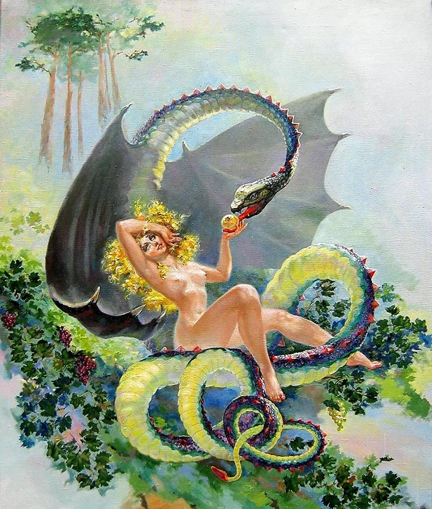 Ева и змей искуситель