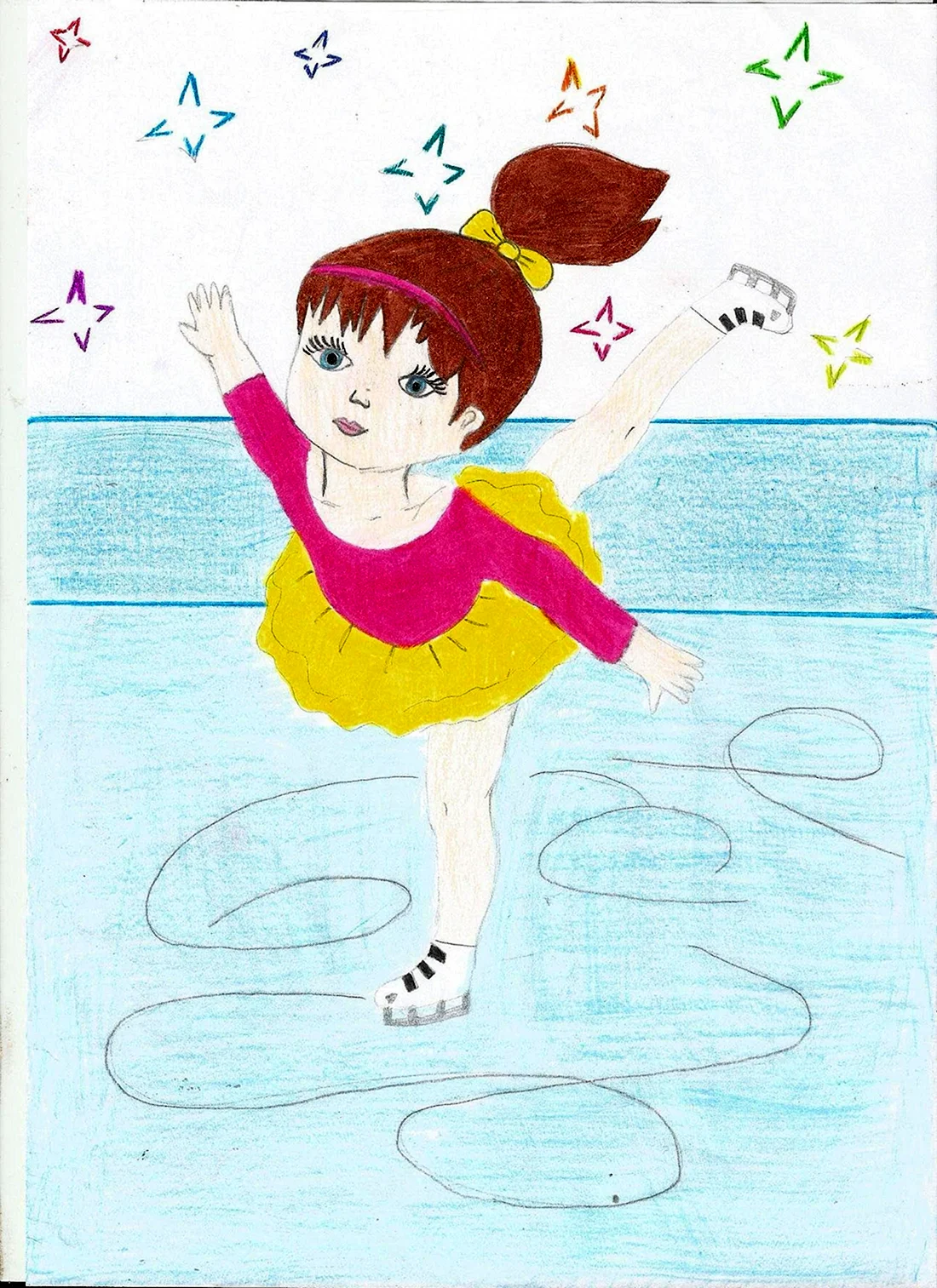 Фигуристка рисунок
