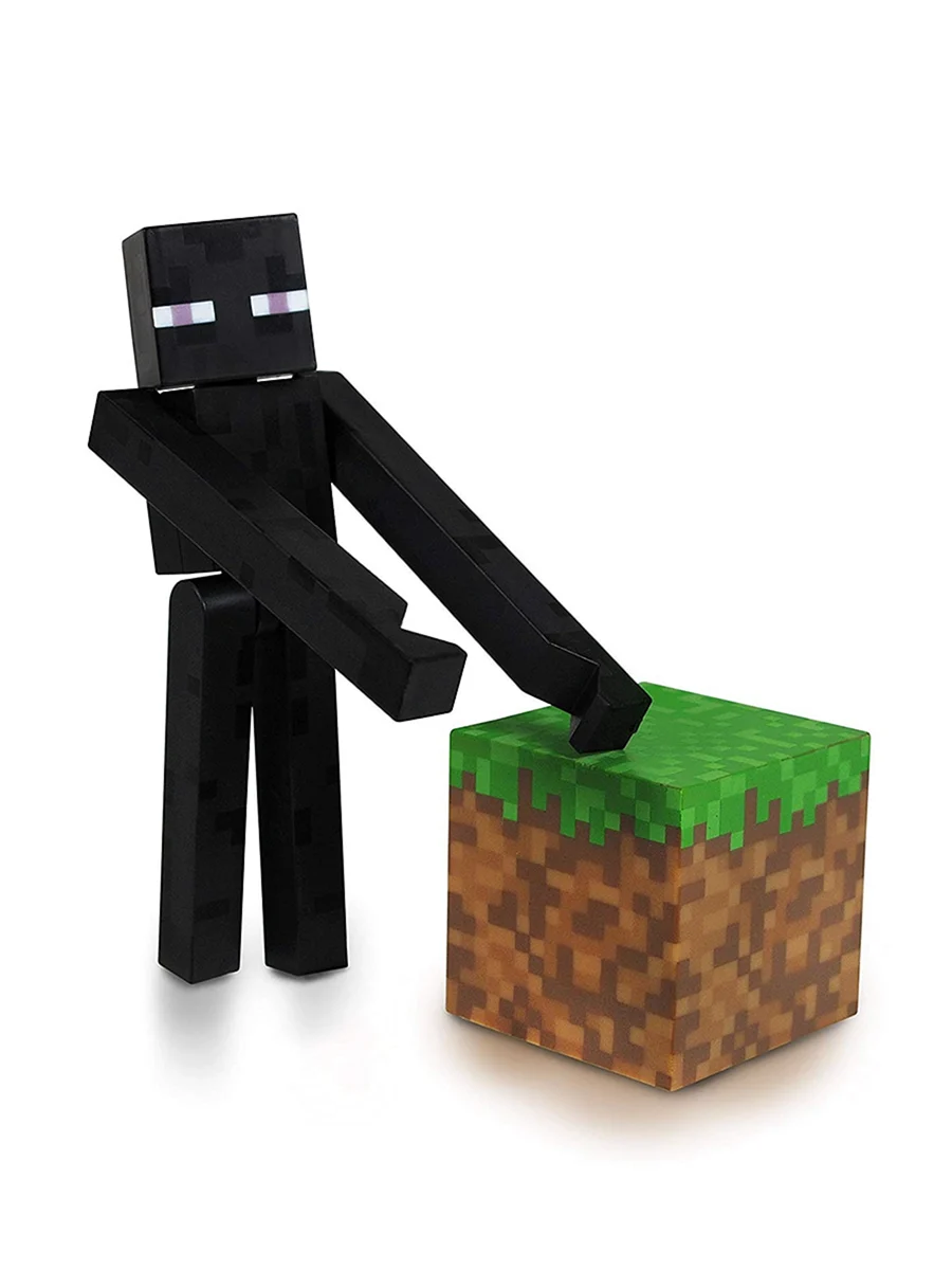 Фигурки героев Minecraft Enderman Странник края с аксессуарами 8см tm16500