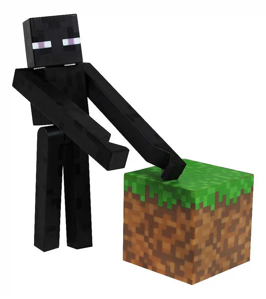 Фигурки героев Minecraft Enderman Странник края с аксессуарами 8см tm16500