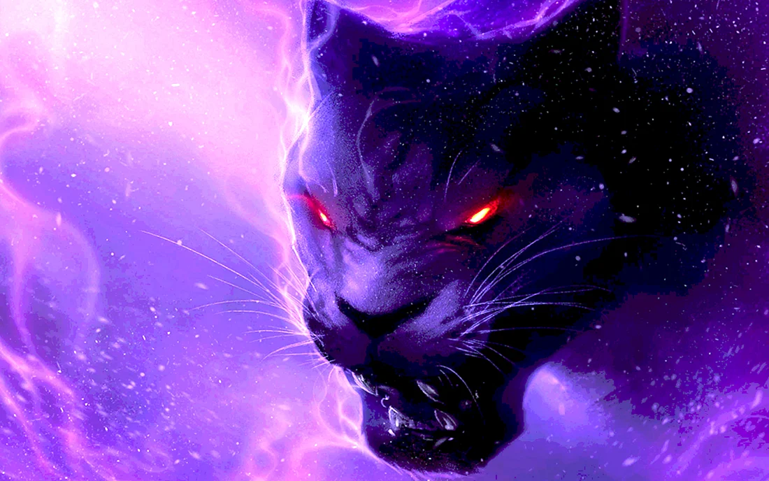 Фиолетовая кошка
