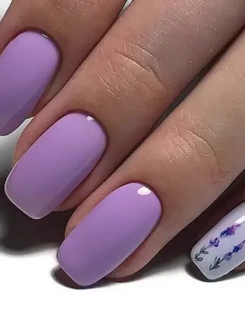 Фиолетовый маникюр