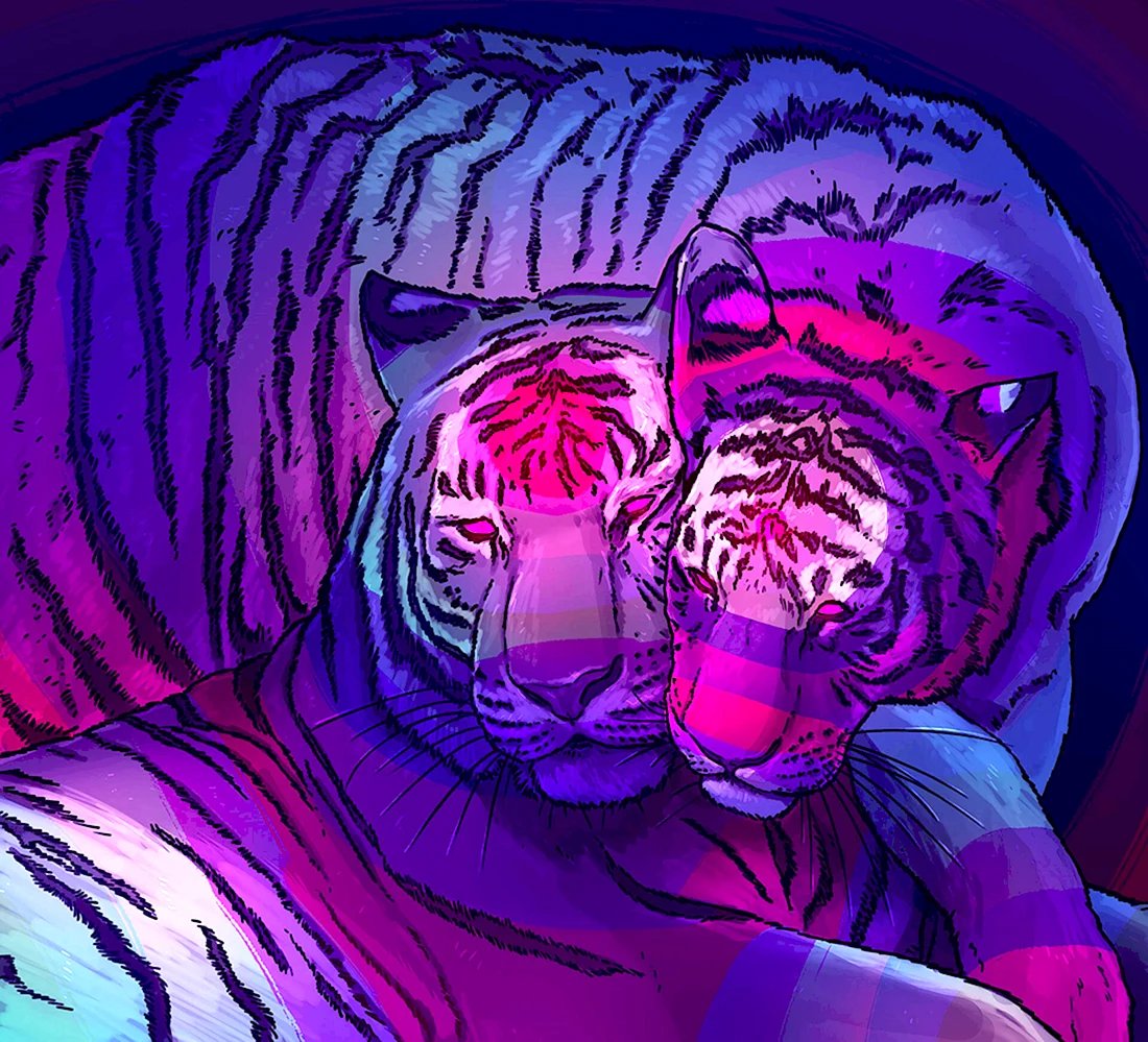Фиолетовый тигр