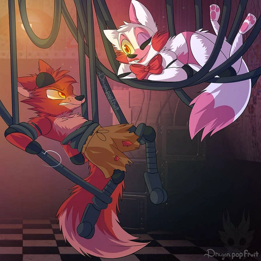 FNAF Mangle anime лиса