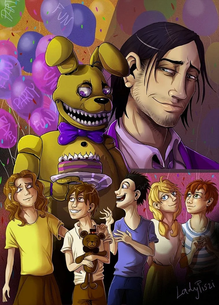 ФНАФ Уильям Афтон арт