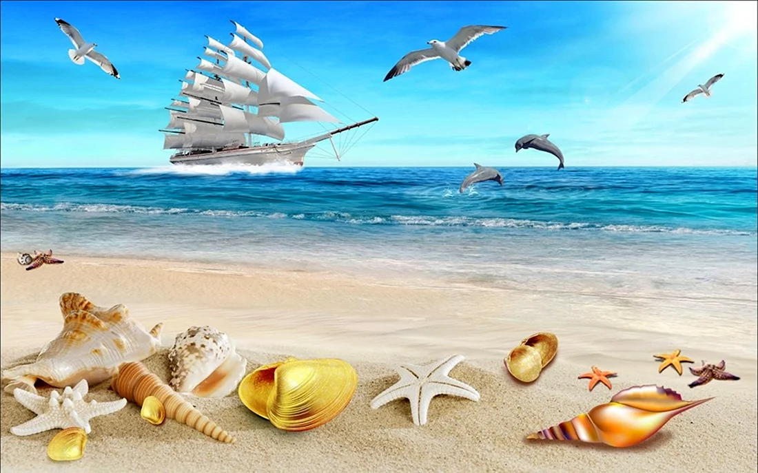 Фон море