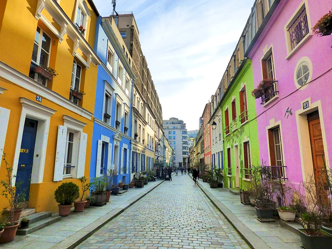 Франция улица rue Crémieux