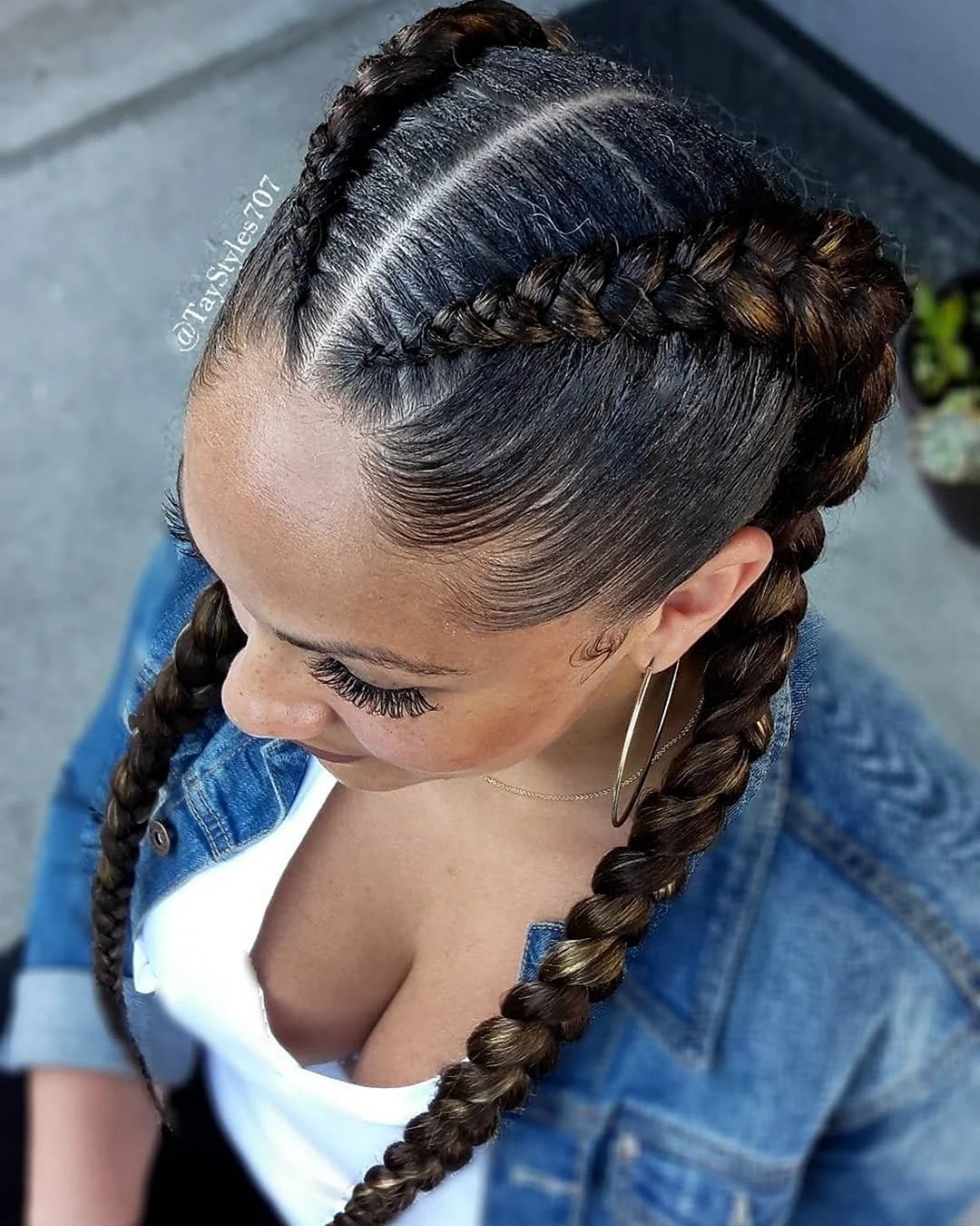 Французские косички Boxer-Braids