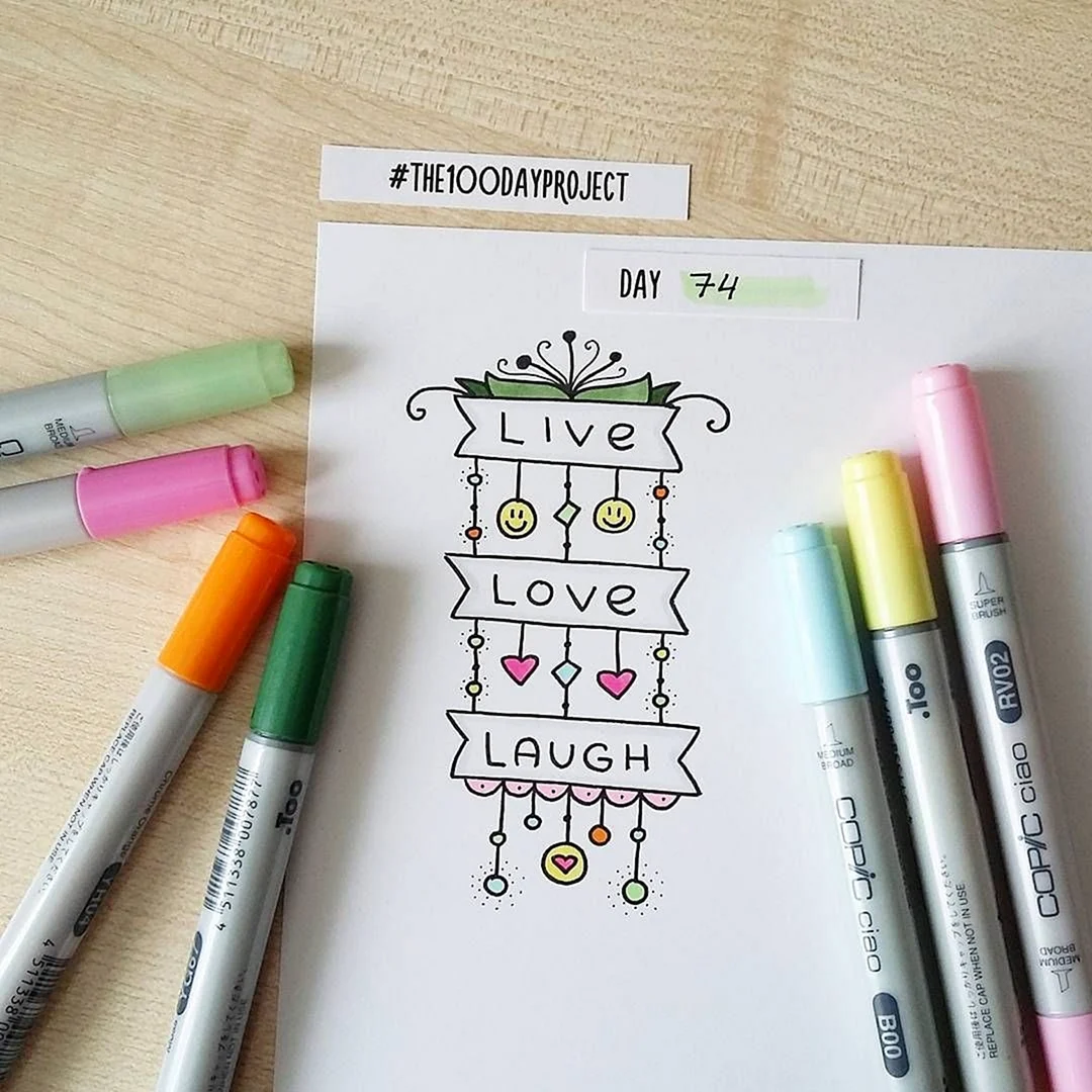 Идеи для рисунков маркерами маленькие