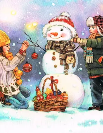 Иллюстратор Евгения Чистотина зима