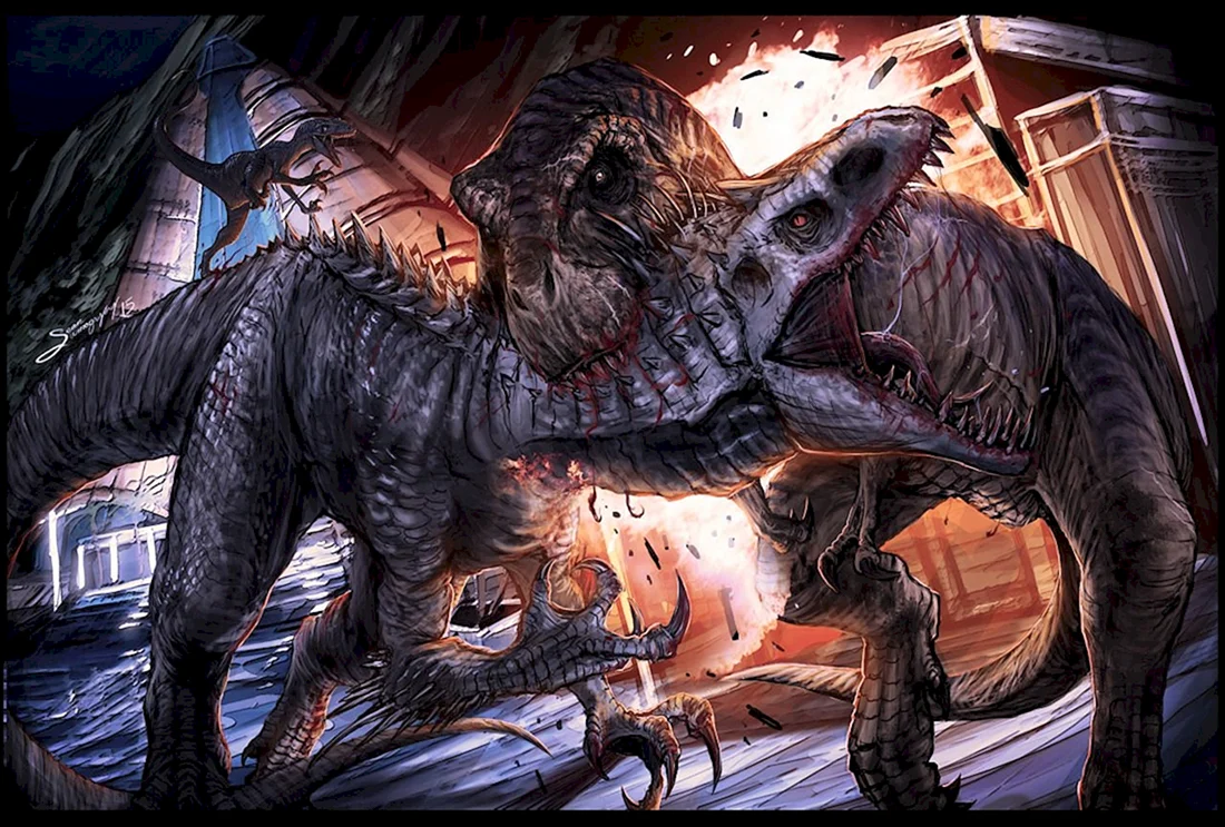 Индораптор Jurassic World арт