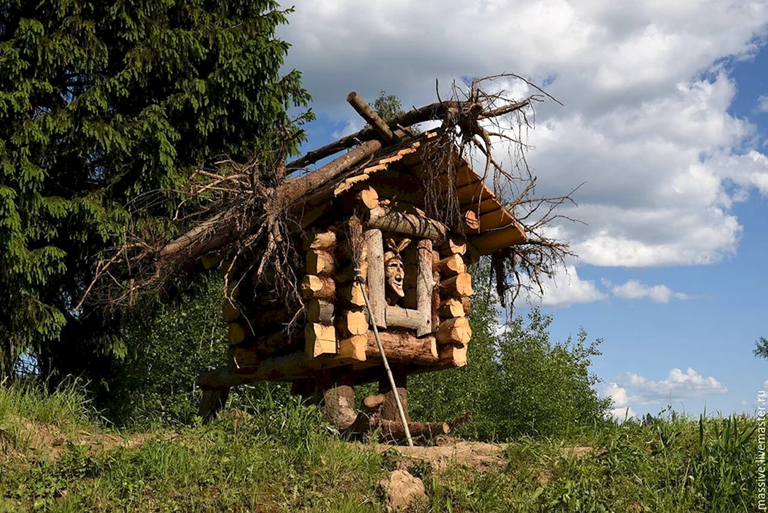 Картинки избушки на курьих ножках (36 фото)