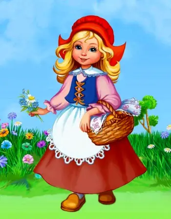 Картинка красная шапочка для детей из сказки