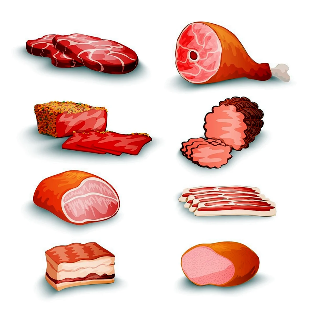 Карточки мясные продукты для детей