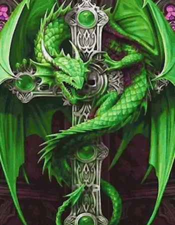 Кельтский зеленый дракон