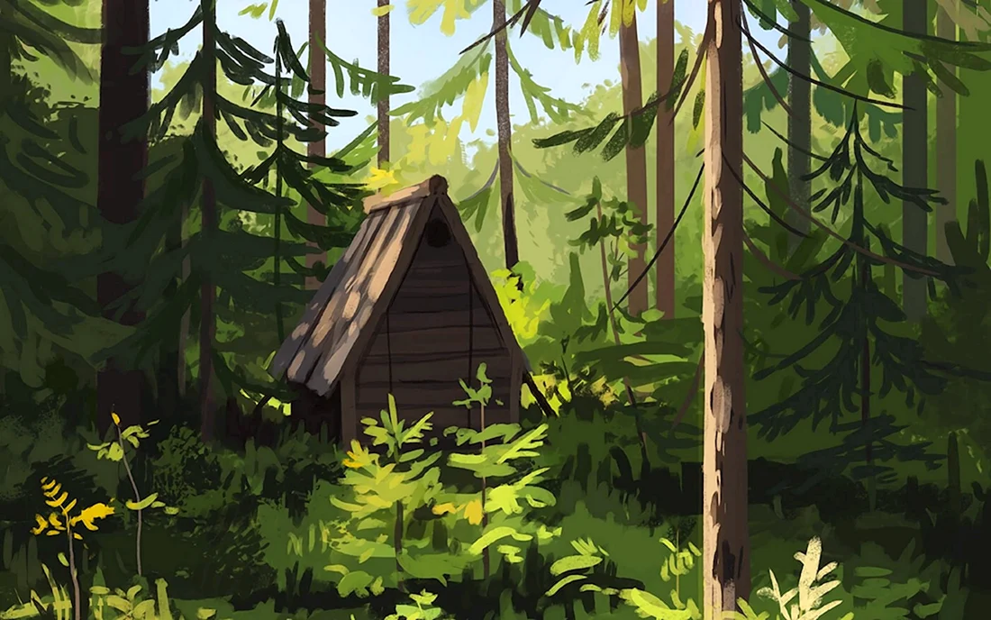 Хижина лесника концепт арт