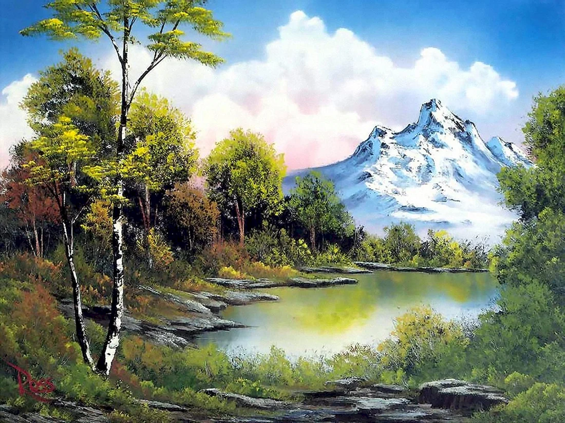 Художник Боб Росс картины