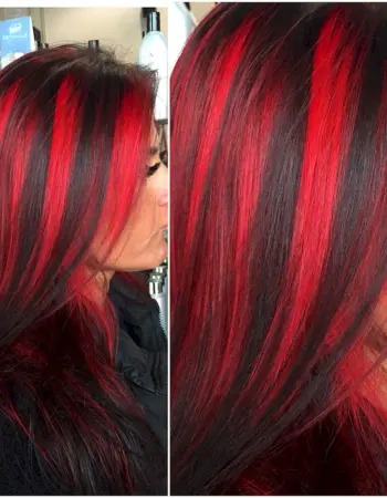Колорирование ев красные волосы