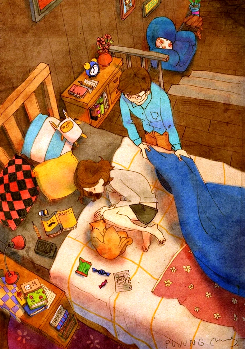 Корейский художник puuung