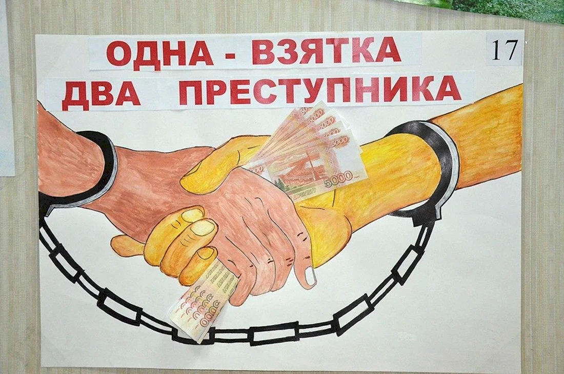 Коррупция плакат