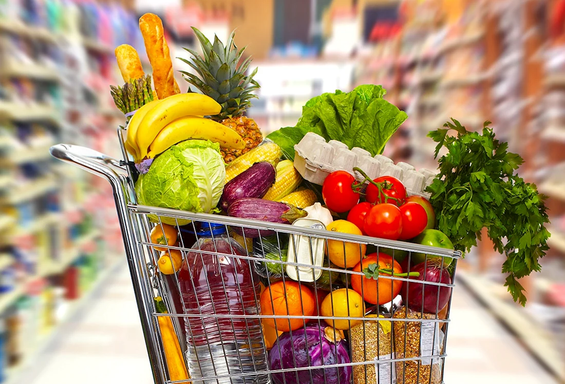 Корзина с продуктами