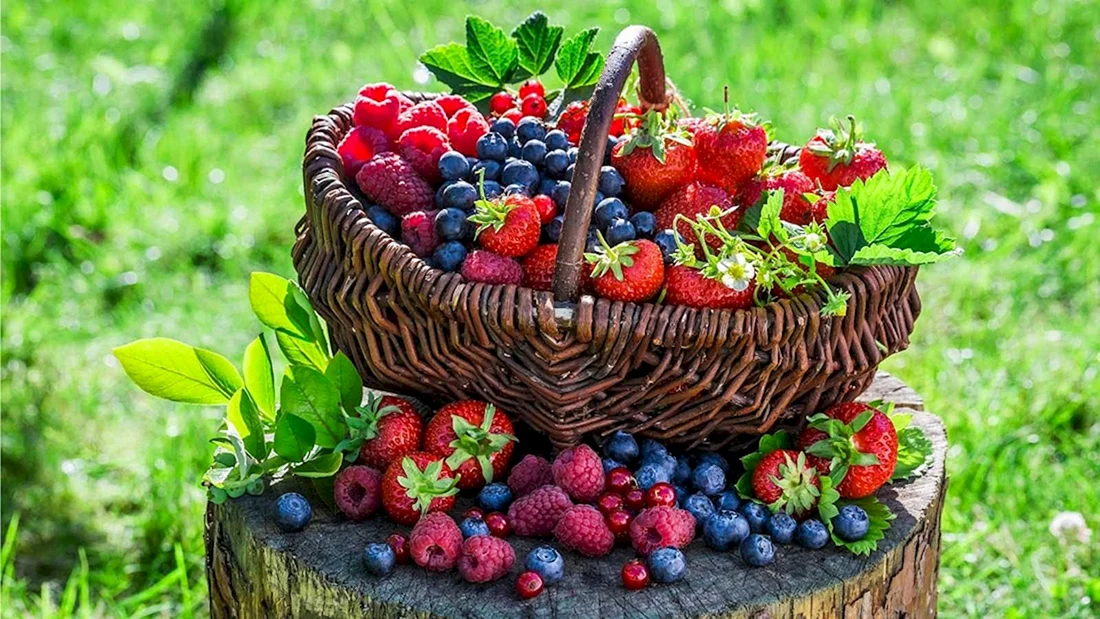 Корзинка с ягодами