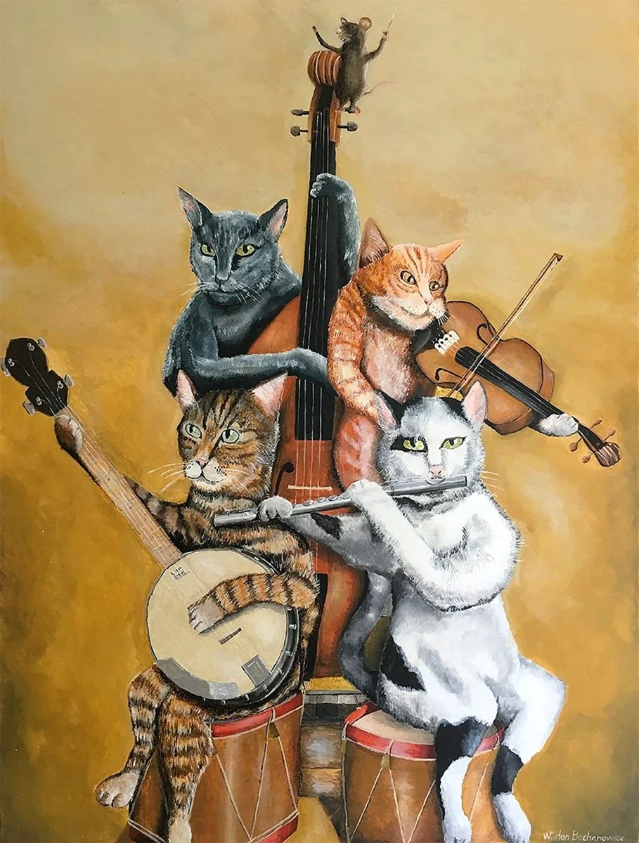 Коты музыканты