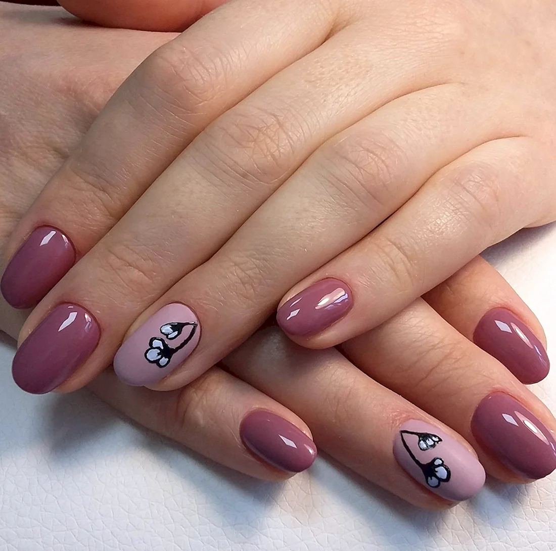 Красивые короткие ногти