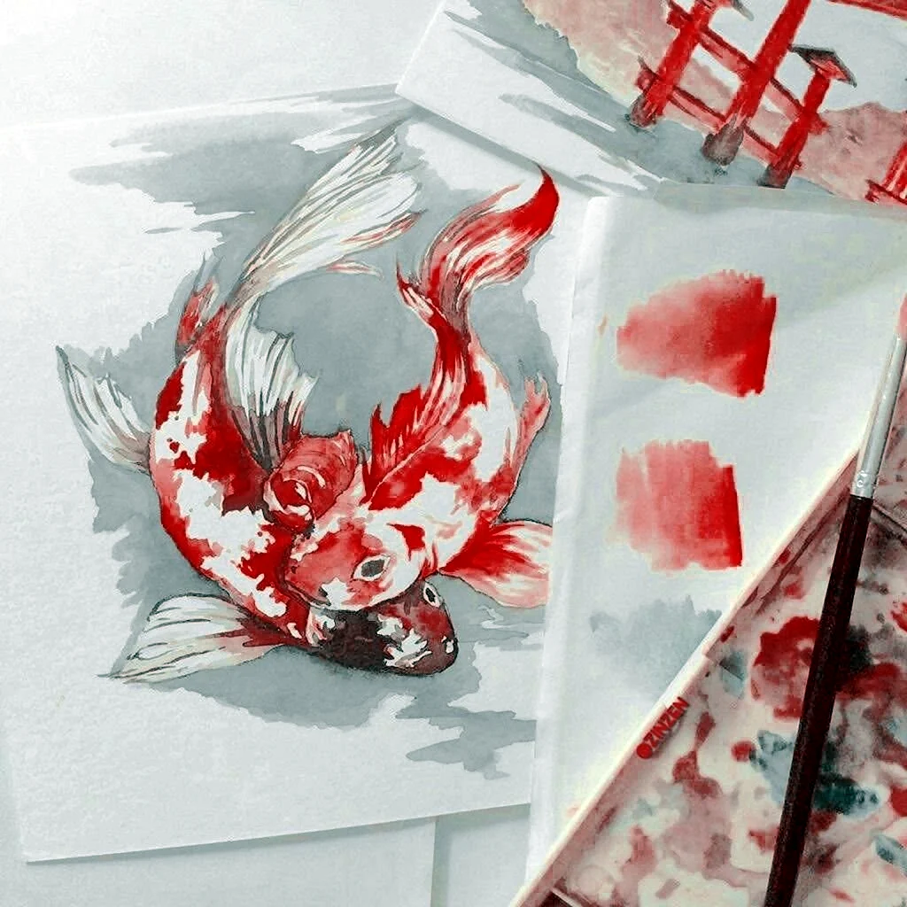 Красная Эстетика рисования