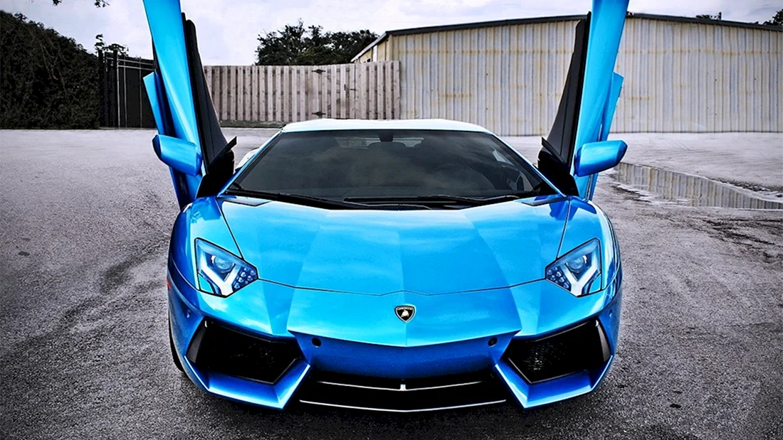 Lamborghini Aventador lp700 голубой