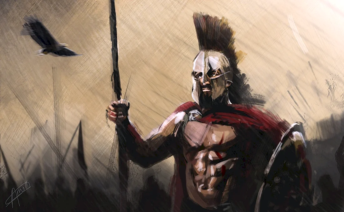Леонид 300 спартанцев арт