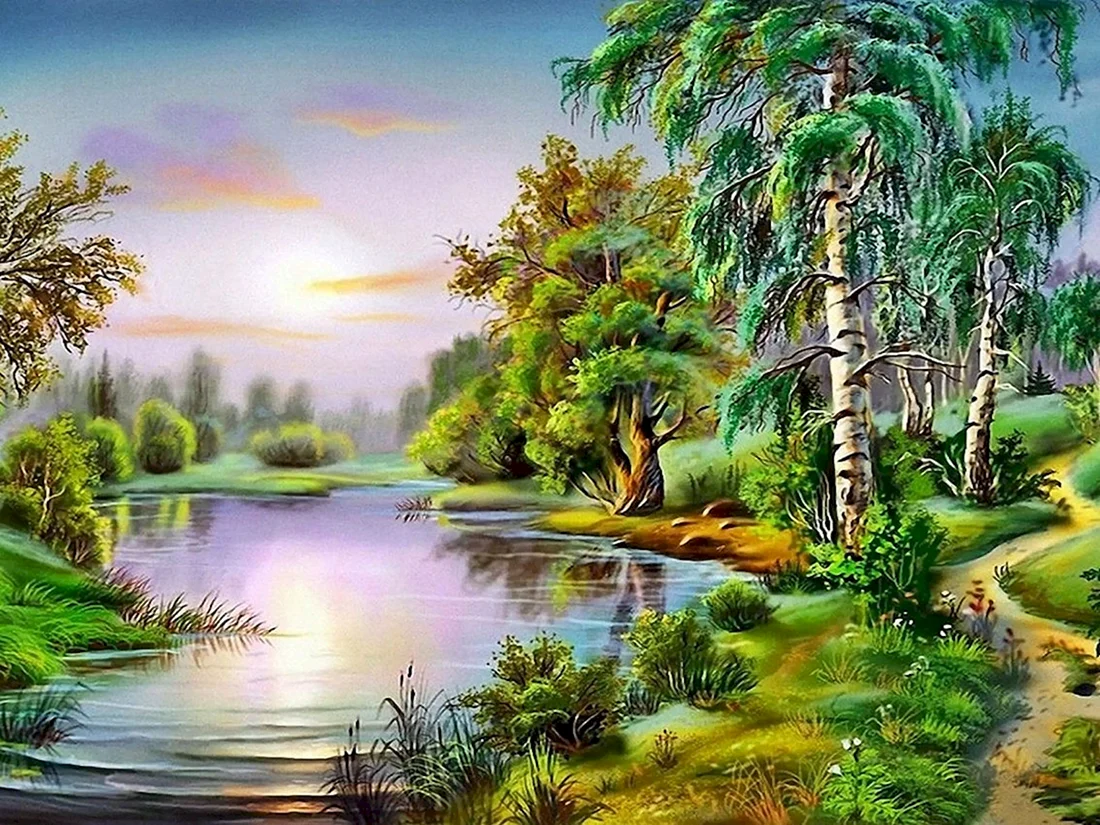 Летний пейзаж Виктор Цыганов