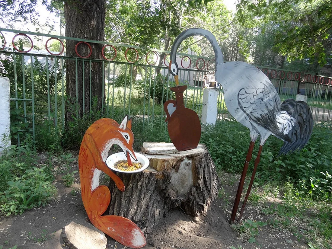 Лиса и журавль