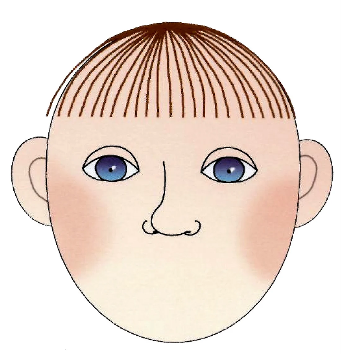 Лицо человека для детей