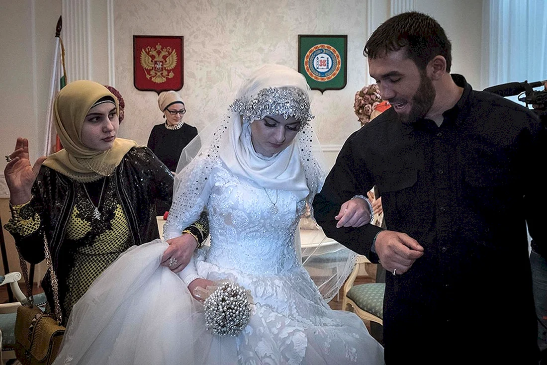 Магомед Даудов и Луиза Гойлабиева